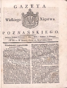 Gazeta Wielkiego Xięstwa Poznańskiego 1835.01.14 Nr11