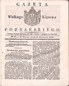 Gazeta Wielkiego Xięstwa Poznańskiego 1835.01.16 Nr13