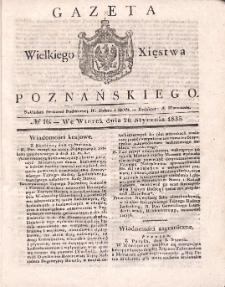 Gazeta Wielkiego Xięstwa Poznańskiego 1835.01.20 Nr16