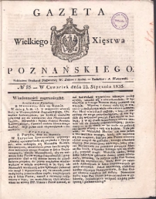 Gazeta Wielkiego Xięstwa Poznańskiego 1835.01.22 Nr18