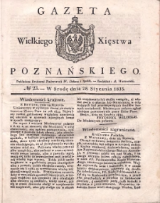 Gazeta Wielkiego Xięstwa Poznańskiego 1835.01.28 Nr23