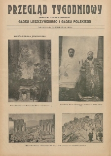 Przegląd Tygodniowy: bezpłatny dodatek ilustrowany Głosu Leszczyńskiego i Głosu Polskiego 1931.04.12