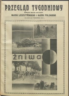 Przegląd Tygodniowy: bezpłatny dodatek ilustrowany Głosu Leszczyńskiego i Głosu Polskiego 1931.08.02