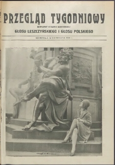 Przegląd Tygodniowy: bezpłatny dodatek ilustrowany Głosu Leszczyńskiego i Głosu Polskiego 1931.11.15