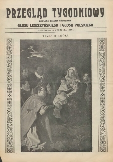 Przegląd Tygodniowy: bezpłatny dodatek ilustrowany Głosu Leszczyńskiego i Głosu Polskiego 1932.01.10