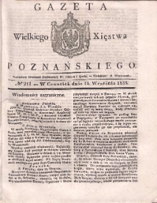 Gazeta Wielkiego Xięstwa Poznańskiego 1835.09.10 Nr211