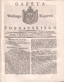 Gazeta Wielkiego Xięstwa Poznańskiego 1835.09.11 Nr212