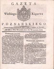 Gazeta Wielkiego Xięstwa Poznańskiego 1835.09.22 Nr221