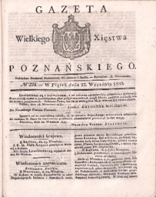 Gazeta Wielkiego Xięstwa Poznańskiego 1835.09.25 Nr224