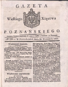 Gazeta Wielkiego Xięstwa Poznańskiego 1835.09.28 Nr226