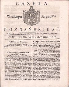 Gazeta Wielkiego Xięstwa Poznańskiego 1835.09.29 Nr227