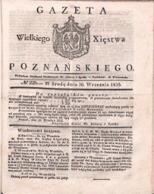 Gazeta Wielkiego Xięstwa Poznańskiego 1835.09.30 Nr228