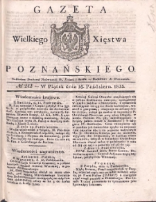Gazeta Wielkiego Xięstwa Poznańskiego 1835.10.16 Nr242
