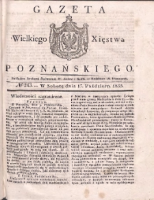 Gazeta Wielkiego Xięstwa Poznańskiego 1835.10.17 Nr243