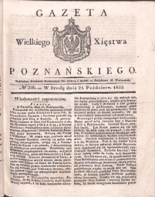 Gazeta Wielkiego Xięstwa Poznańskiego 1835.10.21 Nr246