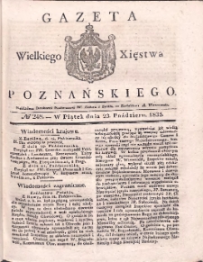 Gazeta Wielkiego Xięstwa Poznańskiego 1835.10.23 Nr248