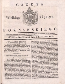 Gazeta Wielkiego Xięstwa Poznańskiego 1835.11.03 Nr257