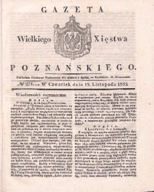 Gazeta Wielkiego Xięstwa Poznańskiego 1835.11.19 Nr271