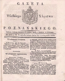 Gazeta Wielkiego Xięstwa Poznańskiego 1835.11.23 Nr274