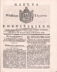 Gazeta Wielkiego Xięstwa Poznańskiego 1835.12.04 Nr284