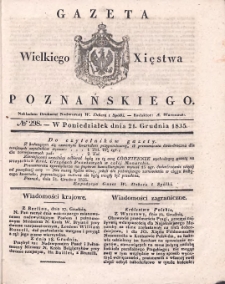 Gazeta Wielkiego Xięstwa Poznańskiego 1835.12.21 Nr298