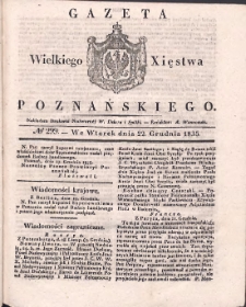 Gazeta Wielkiego Xięstwa Poznańskiego 1835.12.22 Nr299