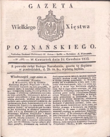 Gazeta Wielkiego Xięstwa Poznańskiego 1835.12.24 Nr301