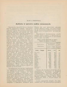 Ankieta w sprawie sadów owocowych