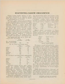 Statystyka sadów owocowych