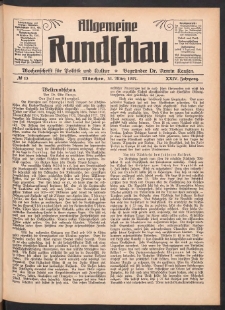 Allgemeine Rundschau: Wochenschrift für Politik und Kultur 1927.03.31 Jg. 24 Nr13