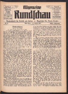 Allgemeine Rundschau: Wochenschrift f&uuml;r Politik und Kultur 1927.04.23 Jg. 24 Nr16