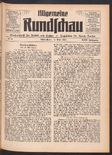 Allgemeine Rundschau: Wochenschrift f&uuml;r Politik und Kultur 1927.05.14 Jg. 24 Nr19