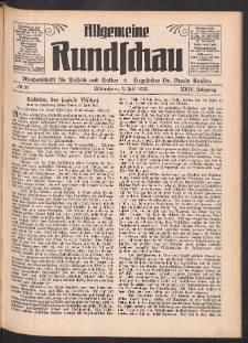 Allgemeine Rundschau: Wochenschrift f&uuml;r Politik und Kultur 1927.07.09 Jg. 24 Nr27
