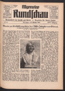 Allgemeine Rundschau: Wochenschrift f&uuml;r Politik und Kultur 1927.10.22 Jg. 24 Nr42