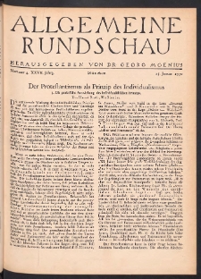 Allgemeine Rundschau: Wochenschrift für Politik und Kultur 1930.01.25 Jg. 27 Nr4