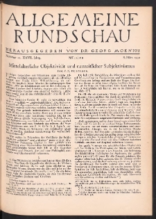 Allgemeine Rundschau: Wochenschrift f&uuml;r Politik und Kultur 1930.03.08 Jg. 27 Nr10