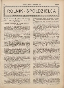 Rolnik-Sp&oacute;łdzielca 1928.01.08 R.5 Nr1