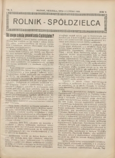 Rolnik-Sp&oacute;łdzielca 1928.02.05 R.5 Nr3