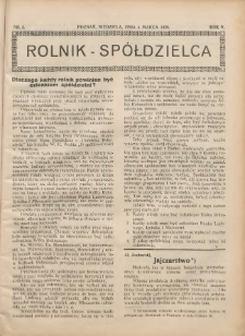 Rolnik-Sp&oacute;łdzielca 1928.03.04 R.5 Nr5
