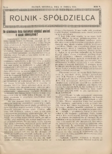 Rolnik-Sp&oacute;łdzielca 1928.03.18 R.5 Nr6