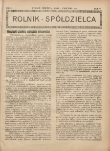Rolnik-Sp&oacute;łdzielca 1928.04.01 R.5 Nr7