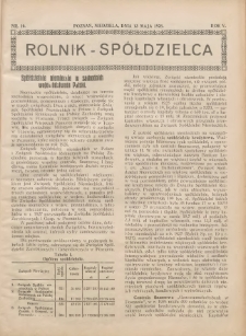 Rolnik-Sp&oacute;łdzielca 1928.05.13 R.5 Nr10