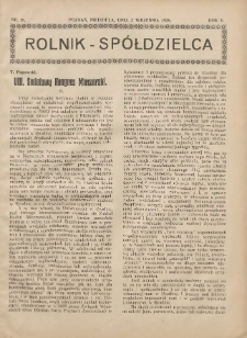 Rolnik-Sp&oacute;łdzielca 1928.08.19 R.5 Nr17