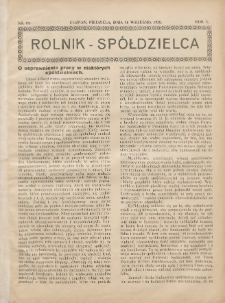 Rolnik-Sp&oacute;łdzielca 1928.09.16 R.5 Nr19