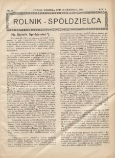 Rolnik-Sp&oacute;łdzielca 1928.11.25 R.5 Nr24