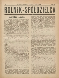 Rolnik-Sp&oacute;łdzielca 1929.02.10 R.6 Nr3