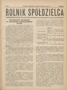Rolnik-Sp&oacute;łdzielca 1929.03.10 R.6 Nr5