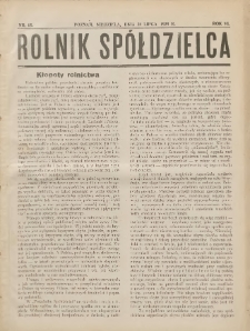 Rolnik-Sp&oacute;łdzielca 1929.01.13 R.6 Nr1
