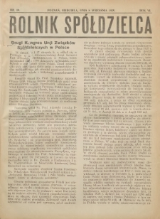 Rolnik-Sp&oacute;łdzielca 1929.09.08 R.6 Nr18