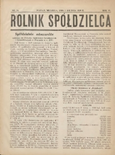 Rolnik-Spółdzielca 1929.12.01 R.6 Nr24